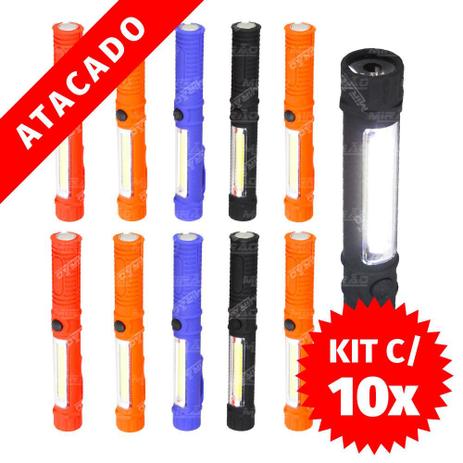 10 Unidades Mini lanterna 5w 3 em1 com luminaria e Imã cores variadas - WR-8053 - Xtrad Menor preço em 10 Unidades Mini lanterna 5w 3 em1 com luminaria e Imã cores variadas - WR-8053 - Xtrad