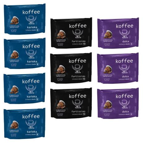100 Cápsulas Para Nespresso - Degustação Café - Cápsula Koffee Menor preço em 100 Cápsulas Para Nespresso - Degustação Café - Cápsula Koffee
