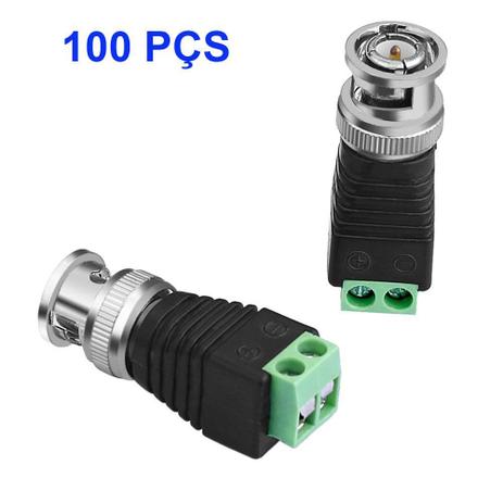 100 Conector Bnc Com Borne Parafuso Para Cftv - Total eletrônicos Menor preço em 100 Conector Bnc Com Borne Parafuso Para Cftv - Total eletrônicos