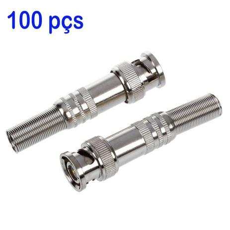 100 Conector Bnc Com Mola Parafuso - Total eletrônicos Menor preço em 100 Conector Bnc Com Mola Parafuso - Total eletrônicos