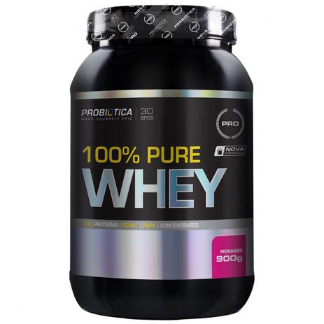 100 Pure Whey Protein 900g - Probiótica Menor preço em 100 Pure Whey Protein 900g - Probiótica