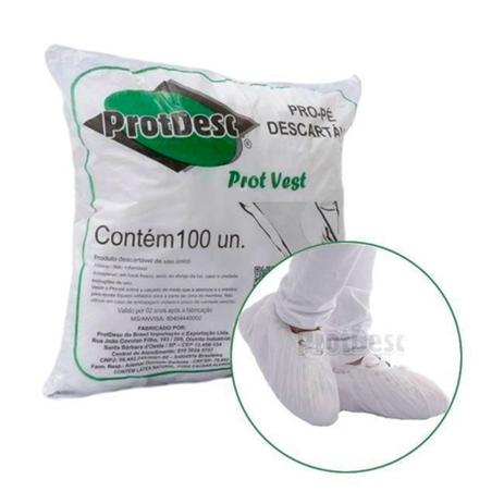 100 sapatilha protetora descartável pro-pé prope tnt com elástico protdesc  - Calçado Hospitalar - Magazine Luiza