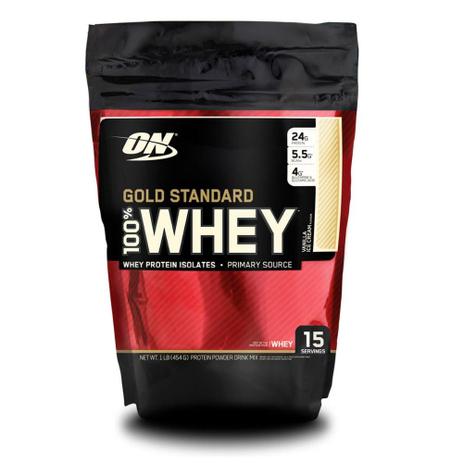 100% Whey Protein Gold Standard Optimum Nutrition 1 lb Menor preço em 100% Whey Protein Gold Standard Optimum Nutrition 1 lb