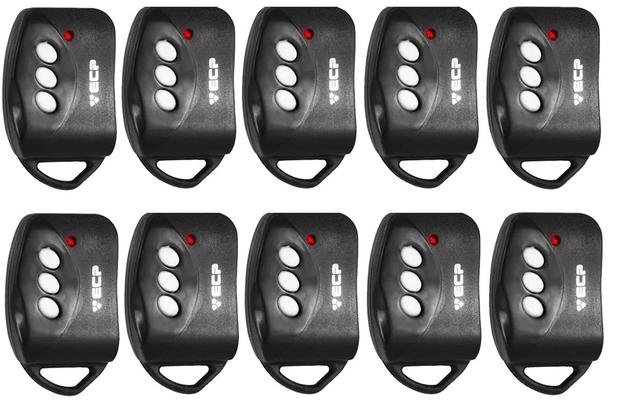 10pcs Controle Remoto Ecp Key Alarme Portão Eletrônico 433mhz Menor preço em 10pcs Controle Remoto Ecp Key Alarme Portão Eletrônico 433mhz