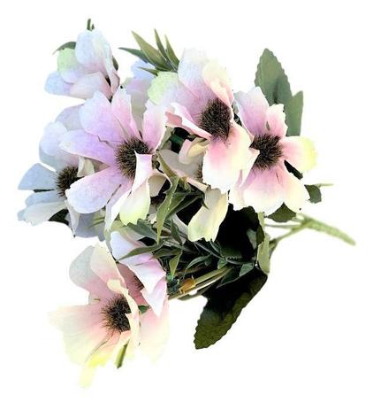 12 Buques De Flores Artificiais Margaridas Flores E Folhas Decora Flores Artificiais Flor E Planta Artificial Magazine Luiza