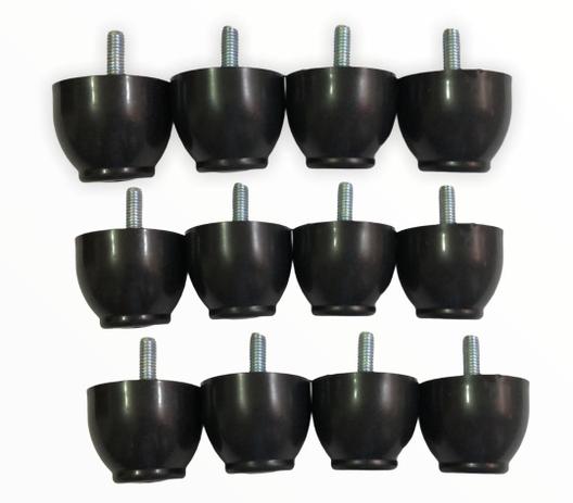 12 Pés de plástico Cilíndricos 4 Cm De Altura P/ Cama Box Baú Queen King - Rodrim Menor preço em 12 Pés de plástico Cilíndricos 4 Cm De Altura P/ Cama Box Baú Queen King - Rodrim
