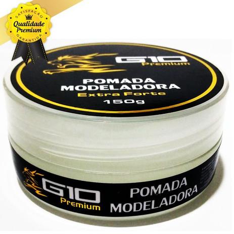 12 Pomadas Modeladora Incolor Efeito Seco 150g G10 Premium Menor preço em 12 Pomadas Modeladora Incolor Efeito Seco 150g G10 Premium