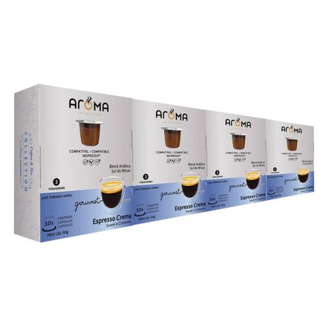 120 Cápsulas Para Nespresso - Café Crema - Cápsula Aroma Menor preço em 120 Cápsulas Para Nespresso - Café Crema - Cápsula Aroma