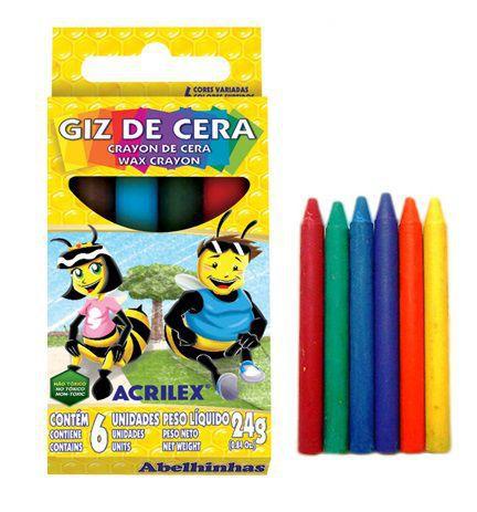 18 cx giz de cera pequeno com 6 cores cada- acrilex é boa?