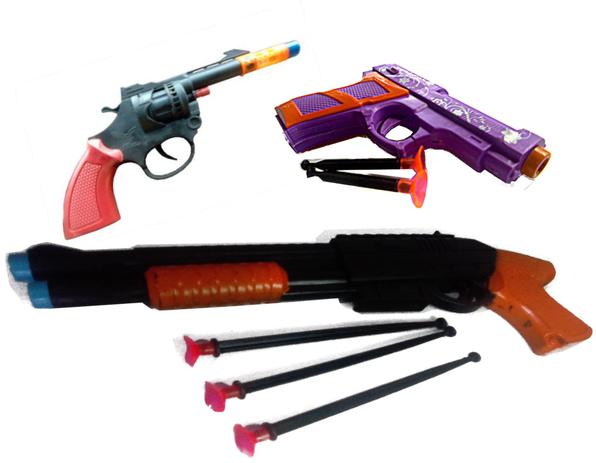 2 Arminhas Lança Dardos + Arminha De Brinquedo Espoleta Preto - To Toys Menor preço em 2 Arminhas Lança Dardos + Arminha De Brinquedo Espoleta Preto - To Toys