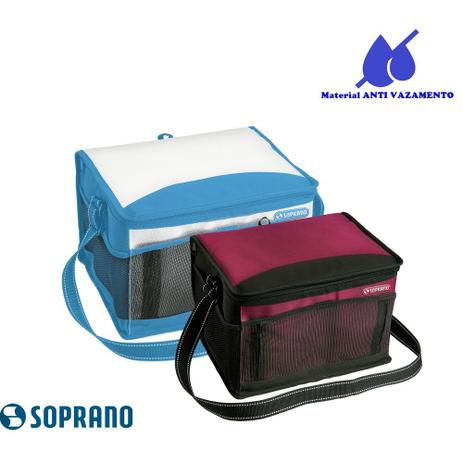 2 Bolsa Térmica 20 e 12 Litros Azul e Vermelha Soprano Menor preço em 2 Bolsa Térmica 20 e 12 Litros Azul e Vermelha Soprano