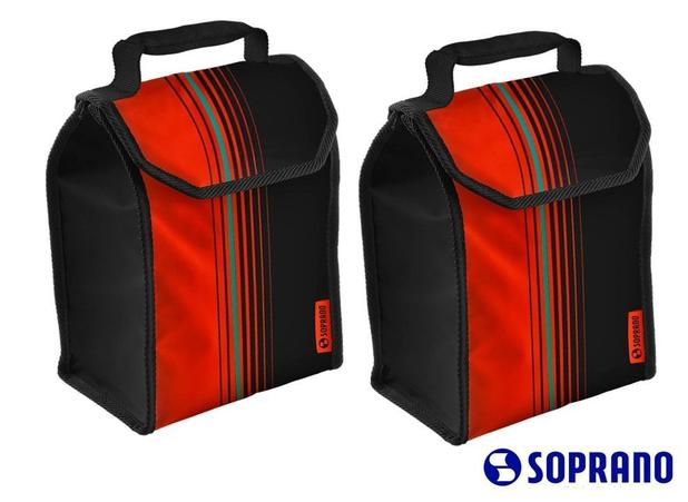 2 Bolsa Térmica Lunch Pop 4,2l Vermelha Marmita Lancheira Soprano Menor preço em 2 Bolsa Térmica Lunch Pop 4,2l Vermelha Marmita Lancheira Soprano