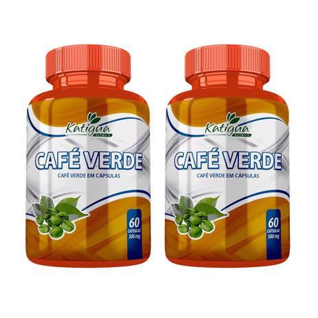 2 Café Verde 60 Cáps Cada 500 Mg Katiguá - Katigua Menor preço em 2 Café Verde 60 Cáps Cada 500 Mg Katiguá - Katigua