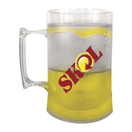 2 Caneca Chopp Cerveja Acrílico Gel Térmico Congela 430ml Skol - Relobraz Menor preço em 2 Caneca Chopp Cerveja Acrílico Gel Térmico Congela 430ml Skol - Relobraz