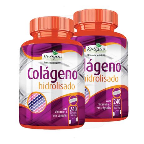 2 Colágeno Hidrolisado 240 Cápsulas 500mg C/ Vitam C Anvisa - Katiguá é boa?