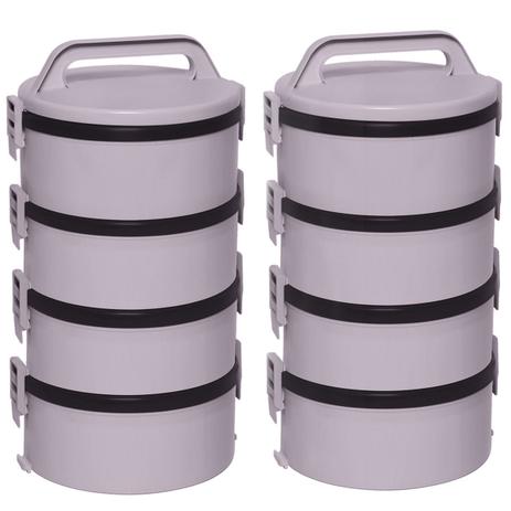 2 Conjuntos Marmita Térmica 4 Termopratos 1,5 Litros Teckor - Soprano Menor preço em 2 Conjuntos Marmita Térmica 4 Termopratos 1,5 Litros Teckor - Soprano