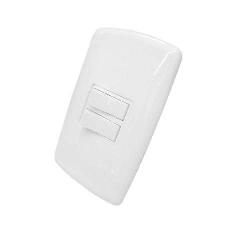 2 Interruptores Paralelos + 1 Simples Com Placa 4x2 (Branco) - Mônaco - Dicompel Menor preço em 2 Interruptores Paralelos + 1 Simples Com Placa 4x2 (Branco) - Mônaco - Dicompel