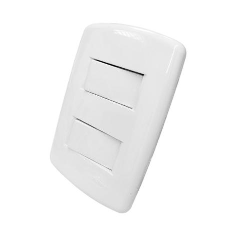 2 Interruptores Paralelos Com Placa 4x2 (Branco) - Montreal Plus imp - Dicompel Menor preço em 2 Interruptores Paralelos Com Placa 4x2 (Branco) - Montreal Plus imp - Dicompel