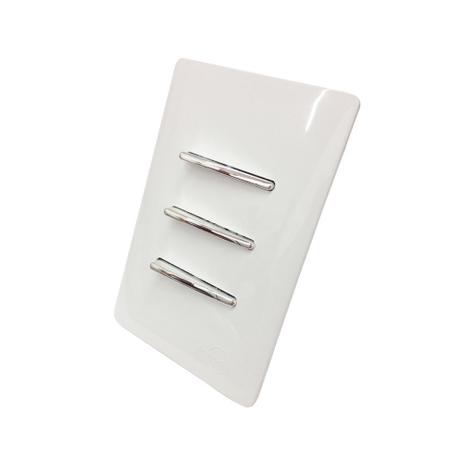 2 Interruptores Simples e 1 Interruptor Paralelo Horizontais Com Placa 4x2 - Novara idn - Dicompel Menor preço em 2 Interruptores Simples e 1 Interruptor Paralelo Horizontais Com Placa 4x2 - Novara idn - Dicompel