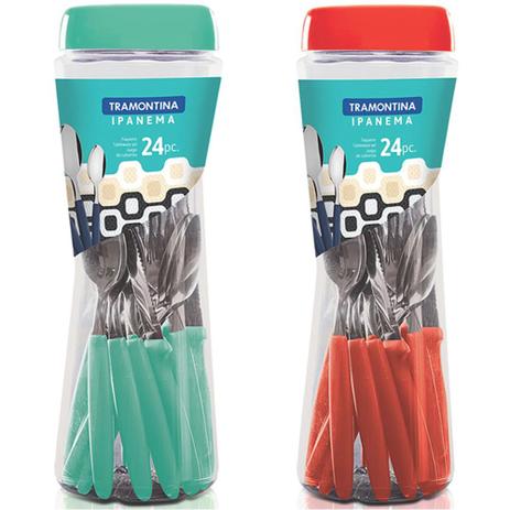 2 Jogos Talheres Faqueiro Tramontina Ipanema Verde Vermelho é boa?