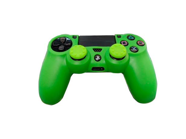 2 Kits Pra Controle Ps4 Capa E Grip verde - Playstation 4 Menor preço em 2 Kits Pra Controle Ps4 Capa E Grip verde - Playstation 4