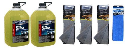 2 Lava Autos 3 Toalhas De Microfibra E 1 Kit Panos De Microf - Vonixx Menor preço em 2 Lava Autos 3 Toalhas De Microfibra E 1 Kit Panos De Microf - Vonixx