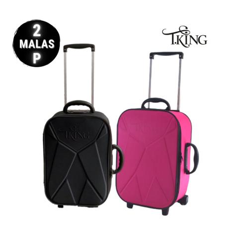 2 Malas de viagem pequena (bordo) - T.King - Mala de Bordo - Magazine Luiza
