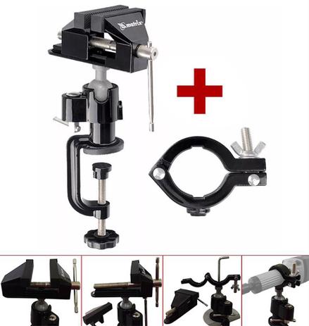 2 Mini Torno Morsa - Suporte Furadeira Articulado 360 Mtx Menor preço em 2 Mini Torno Morsa - Suporte Furadeira Articulado 360 Mtx