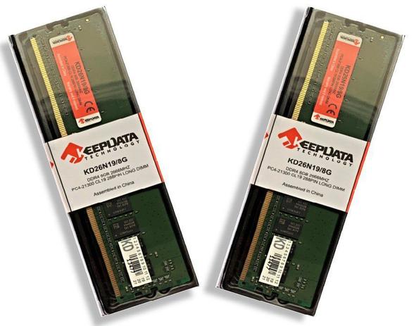 2 Módulos de Memória RAM 8GB DDR4 2666MHz PC4-21300 CL19 288 Pinos Long  DIMM PARA DESKTOP(KD26N19/8G) - Keepdata - Memória RAM - Magazine Luiza