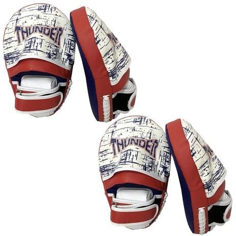 2 pares - Manopla De Foco Longa aparador de soco e chute Mod. Tailandês - Muay Thai / Kickboxing / MMA / Artes Marciais - Thunder Fight - ref 885 Menor preço em 2 pares - Manopla De Foco Longa aparador de soco e chute Mod. Tailandês - Muay Thai / Kickboxing / MMA / Artes Marciais - Thunder Fight - ref 885