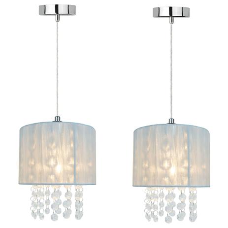 2 Pendentes Andine Branco - Lamp show Menor preço em 2 Pendentes Andine Branco - Lamp show