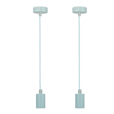 2 Pendentes Jolie Soft Blue Bivolt - Lamp show Menor preço em 2 Pendentes Jolie Soft Blue Bivolt - Lamp show