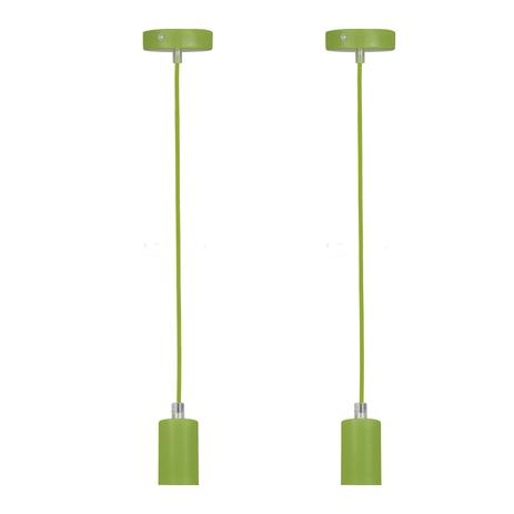 2 Pendentes Jolie Verde Bivolt - Lamp show Menor preço em 2 Pendentes Jolie Verde Bivolt - Lamp show