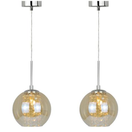 2 Pendentes Marsala Ambar - Lamp show Menor preço em 2 Pendentes Marsala Ambar - Lamp show
