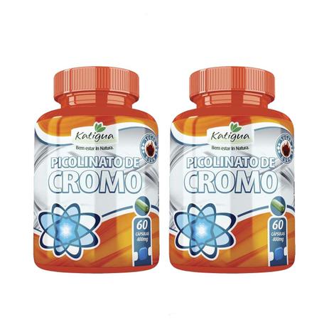 2 Picolinato De Cromo 60 Cápsulas Cada 400mg Katigua - Katiguá Menor preço em 2 Picolinato De Cromo 60 Cápsulas Cada 400mg Katigua - Katiguá