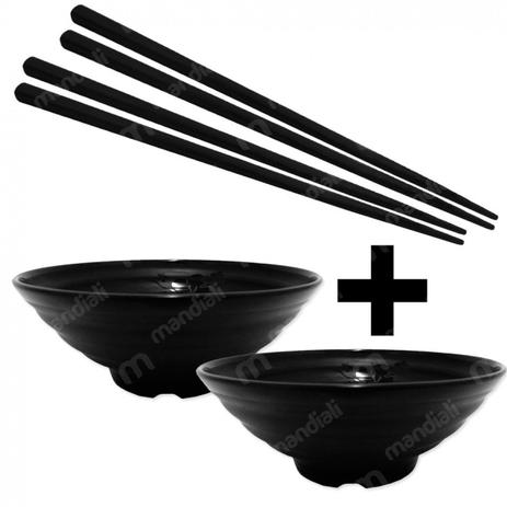 2 Tigelas Vasilha Redonda em Melamina / Plastico + 2 Pares de Hashi Preto Utilgoods é ruim? 2 Tigelas Vasilha Redonda em Melamina / Plastico + 2 Pares de Hashi Preto Utilgoods é boa?