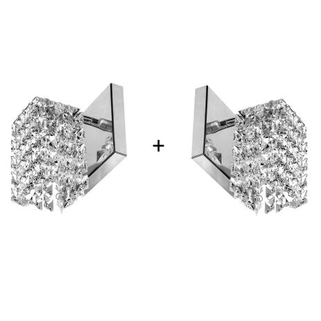 2 x Arandela De Cristal Legitimo Clearwall Perfeita - Marryluz Menor preço em 2 x Arandela De Cristal Legitimo Clearwall Perfeita - Marryluz