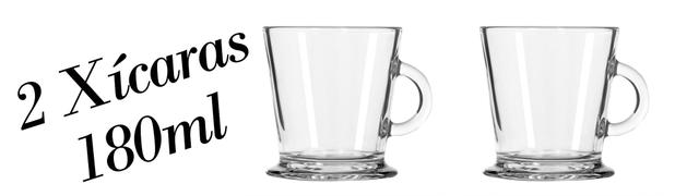 2 Xícaras de café Acapulco 180ml - Taça Caneca Nespresso - Crisal Menor preço em 2 Xícaras de café Acapulco 180ml - Taça Caneca Nespresso - Crisal