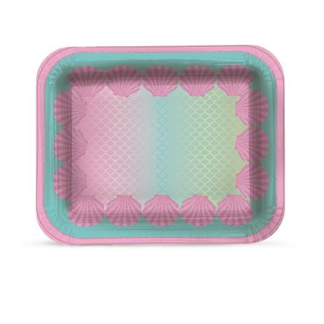 20 Bandejas Laminadas Retangular Sereia R5 Dec. Festas - Cromus Menor preço em 20 Bandejas Laminadas Retangular Sereia R5 Dec. Festas - Cromus