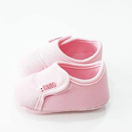 Sapato Recém Nascido Feminino Detalhe Laço com Strass e Pérolas 208278 -  Klin