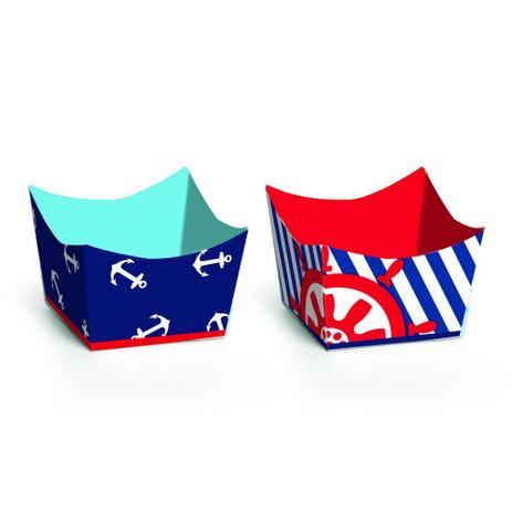 24 Forminhas Doce Cachepot Sortidas Navy Decoração para Festas - Cromus Menor preço em 24 Forminhas Doce Cachepot Sortidas Navy Decoração para Festas - Cromus