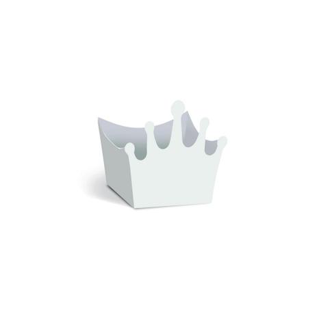 24 Forminhas Doce Coroa Branco Decoração Festas - Cromus Menor preço em 24 Forminhas Doce Coroa Branco Decoração Festas - Cromus