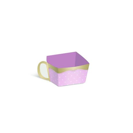 Menor preço em 24 Forminhas Doce Cup Rosa  Decoração Festas - Cromus