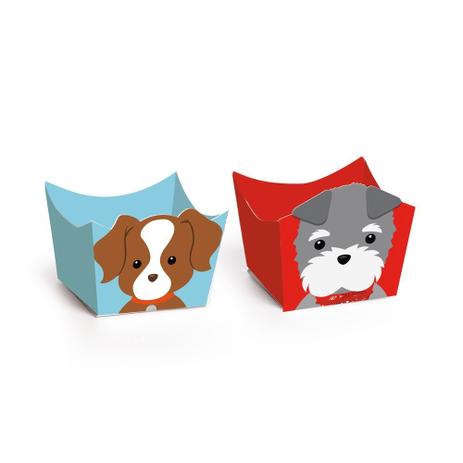 24 Forminhas P/Doce Compose Cachorrinhos Azul/Vermelho - Cromus Menor preço em 24 Forminhas P/Doce Compose Cachorrinhos Azul/Vermelho - Cromus