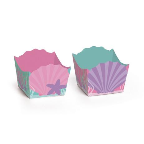 24 Forminhas P/Doce Decorada Compose Sereia - Cromus Menor preço em 24 Forminhas P/Doce Decorada Compose Sereia - Cromus
