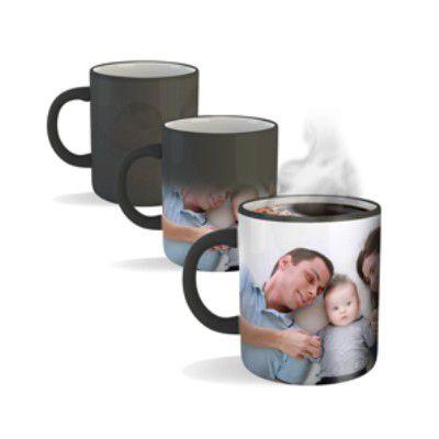 25 Canecas Mágica Personalizada 96x223mm em Porcelana Termossensível Preto Brilho Menor preço em 25 Canecas Mágica Personalizada 96x223mm em Porcelana Termossensível Preto Brilho