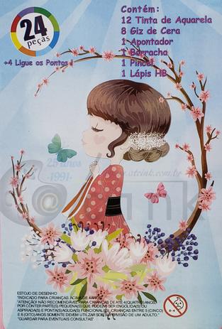 25 - Estojo maleto de pintura Infantil 24 peças Rosa Claro Personalizável - Artzone Menor preço em 25 - Estojo maleto de pintura Infantil 24 peças Rosa Claro Personalizável - Artzone