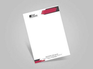 250 Papel Timbrado Personalizado Sulfite 90g Formato:15 x 21 cm Menor preço em 250 Papel Timbrado Personalizado Sulfite 90g Formato:15 x 21 cm