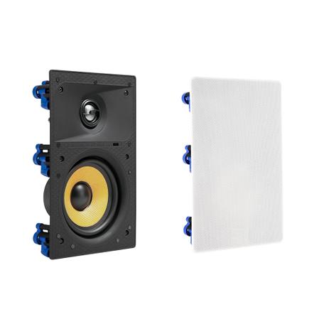 2E R-5 - Par de Caixas acústicas de embutir retangular 40W RMS Menor preço em 2E R-5 - Par de Caixas acústicas de embutir retangular 40W RMS