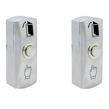 2pcs Botoeira Botão Aco Escovado Na Fechadura Motor Portao - Hunion Menor preço em 2pcs Botoeira Botão Aco Escovado Na Fechadura Motor Portao - Hunion